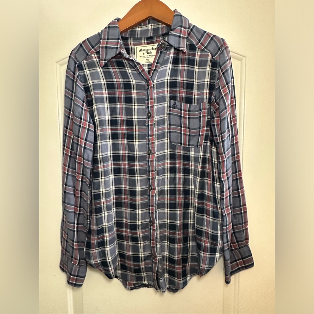 Abercrombie Flannel- Button Down Flannel. Size: XS